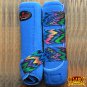 SMALL HILASON ZIGZAG BLUE HORSE FRONT LEG PROTECTION ULTIMATE SPORTS BOOTS PAIR