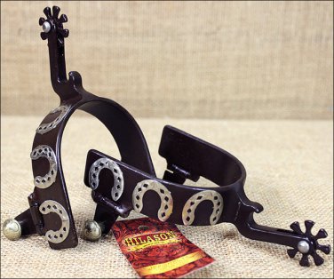 HILASON ANTIQUE BROWN MEN SPUR BOTTLE OPENER SHANK HORSESHOE MOTIF