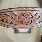 HILASON WESTERN LEATHER HORSE HEADSTALL BREAST COLLAR TAN / BROWN / BLACK CONCHO