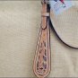 HILASON WESTERN LEATHER HORSE HEADSTALL BREAST COLLAR TAN / BROWN / BLACK CONCHO
