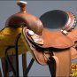 BH107OLWL-F HILASON BIG KING WESTERN LEATHER WADE RANCH ROPING COWBOY SADDLE 15"