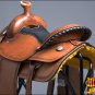 BH107OLWL-F HILASON BIG KING WESTERN LEATHER WADE RANCH ROPING COWBOY SADDLE 15"