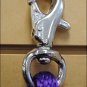 PURPLE HILASON BRAIDED POLY LEAD ROPE NICKEL PLATED MALLEABLE IRON BUFFALO SNAP