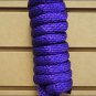 PURPLE HILASON BRAIDED POLY LEAD ROPE NICKEL PLATED MALLEABLE IRON BUFFALO SNAP
