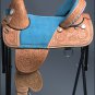 TW201BZ-F CLASSIC HILASON TREELESS WESTERN TRAIL BARREL RACING LEATHER SADDLE 16