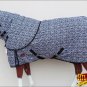 72" HILASON 1200D WATERPROOF TURNOUT HORSE BLANKET NECK COVER BLACK WHITE