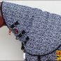 72" HILASON 1200D WATERPROOF TURNOUT HORSE BLANKET NECK COVER BLACK WHITE