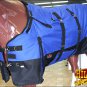 69" HILASON 1200D WATERPROOF WINTER TURNOUT HORSE BLANKET BELLY WRAP BLUE BLACK