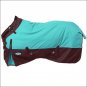 69in TURQUOISE TOUGH-1 1200D WATERPROOF POLY TURNOUT BLANKET ADJUST SNUGGIT NECK