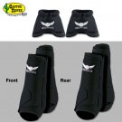 LRG BLACK RELENTLESS TREVOR BRAZILE FRONT REAR SPORT BELL BOOT 6 PACK HORSE