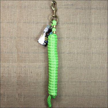 LIME ZEST WEAVER TACK HORSE POLY LEAD ROPE W/ SOLID BRASS 225 SNAP