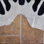HS907F- HILASON ZEBRA STENCIL PURE BRAZILIAN HAIR ON FULL COWHIDE LEATHER RUG