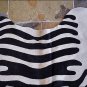 HS907F- HILASON ZEBRA STENCIL PURE BRAZILIAN HAIR ON FULL COWHIDE LEATHER RUG