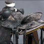 WD013BKRO HILASON BIG KING WESTERN WADE RANCH ROPING COWBOY TRAIL SADDLE