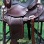 TT102 HILASON FLEX-TREE TRAIL PLEASURE ENDURANCE WESTERN LEATHER HORSE SADDLE 15