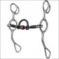 REINSMAN REINING HORSE CURB GAG 3 PIECE SWEET IRON COPPER ROLLER HORSE MOUTH BIT