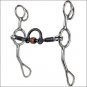 REINSMAN REINING HORSE CURB GAG 3 PIECE SWEET IRON COPPER ROLLER HORSE MOUTH BIT