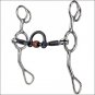 REINSMAN REINING HORSE CURB GAG 3 PIECE SWEET IRON COPPER ROLLER HORSE MOUTH BIT