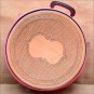 AH-3 HILASON HORSE MEDIUM PINK MOLDED HEAVY DUTY ABS ROPE CAN W/ LEATHER TRIM