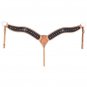 TOUGH 1 MIDNIGHT RUN CROSS CONCHO BREASTCOLLAR W/ BLACK OVERLAY