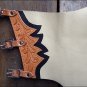 HILASON PRO RODEO BRONC BULL-RIDING SHOW SMOOTH LEATHER CHAPS PBR PRCA CH225F