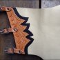 HILASON PRO RODEO BRONC BULL-RIDING SHOW SMOOTH LEATHER CHAPS PBR PRCA CH225F