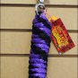 PURPLE BLACK HORSE TACK BRAIDED POLY LEAD ROPE W/ BUFFALO SNAP SOLID 5/8 X 9