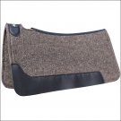 7/8" PROFESSIONAL CHOICE COWBOY WOOL FELT ROPER HORSE SADDLE PAD CHARCOAL