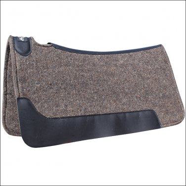 7/8" PROFESSIONAL CHOICE COWBOY WOOL FELT ROPER HORSE SADDLE PAD CHARCOAL
