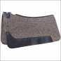 7/8" PROFESSIONAL CHOICE COWBOY WOOL FELT ROPER HORSE SADDLE PAD CHARCOAL