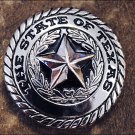 CN110F- 1 STATE OF TEXAS STAR W/ ROPE EDGE CONCHO HEADSTALL SADDLE TACK CONCHO