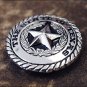 CN110F- 1 STATE OF TEXAS STAR W/ ROPE EDGE CONCHO HEADSTALL SADDLE TACK CONCHO