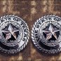 CN110F- 1 STATE OF TEXAS STAR W/ ROPE EDGE CONCHO HEADSTALL SADDLE TACK CONCHO