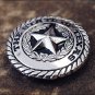 CN110F- 1 STATE OF TEXAS STAR W/ ROPE EDGE CONCHO HEADSTALL SADDLE TACK CONCHO