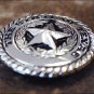CN110F- 1 STATE OF TEXAS STAR W/ ROPE EDGE CONCHO HEADSTALL SADDLE TACK CONCHO