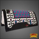 MADE IN USA FE159 HILASON WESTERN WOOL FELT SADDLE BLANKET PAD WHITE BLACK PINK
