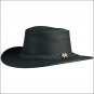 X LARGE CONNER HANDMADE BC HATS BUSH WALKER OILY AUSTRALIAN LEATHER HAT BLACK