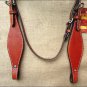 F614 HILASON LEATHER WESTERN HORSE HEADSTALL BRIDLE - MAHOGANY