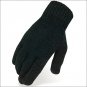 05 SIZE HERITAGE HORSE RIDING CHENILLE KNIT GLOVE ACRYLIC FIBERS BLACK