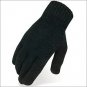 05 SIZE HERITAGE HORSE RIDING CHENILLE KNIT GLOVE ACRYLIC FIBERS BLACK