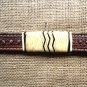 S497 HILASON WESTERN LEATHER RAWHIDE BRAIDED HORSE BREAST COLLAR - DARK BROWN