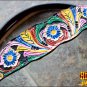 HILASON WESTERN LEATHER HORSE BRIDLE HEADSTALL HAND PAINT W/ FRINGES