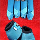 BLUE MEDIUM PROFESSIONAL CHOICE SPORTS MEDICINE HORSE BOOTS BELL VENTECH ELITE