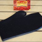 BLACK HILASON WESTERN TACK RUBBER HORSE MASSAGE MITT