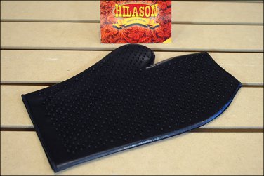 BLACK HILASON WESTERN TACK RUBBER HORSE MASSAGE MITT