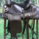 TO107DB-F HILASON TREELESS WESTERN LEATHER TRAIL PLEASURE HORSE RIDING SADDLE 17
