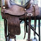 TO105RO-F HILASON TREELESS WESTERN LEATHER TRAIL PLEASURE HORSE RIDING SADDLE 17