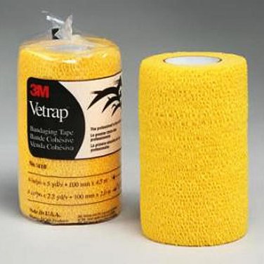 4x5 YD 3M VETRAP HORSE COMFORTABLE BANDAGING TAPE ROLL GOLD