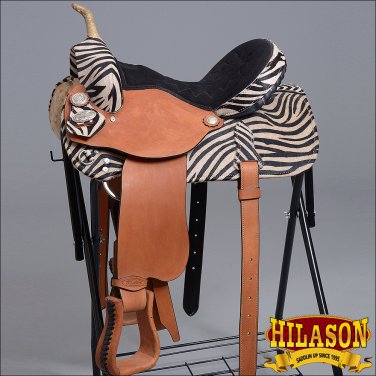 TT209TKF- HILASON FLEX-TREE BARREL RACING TRAIL RIDING WESTERN SADDLE 15