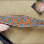 HILASON WESTERN LEATHER HORSE BREAST COLLAR LIGHT OIL W/ TURQUOISE INLAY S431
